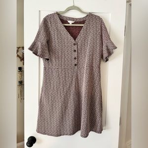 Lauren Conrad Kohls knit dress XL PURPLE